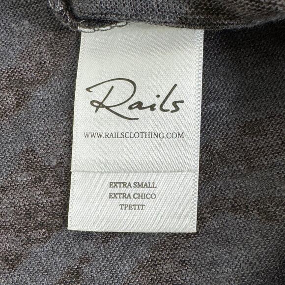 Rails Sully charcoal tiger stripe‎ top - Picture 6 of 9